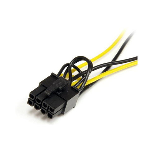 StarTech.com Cable Adaptador SATA a PCI Express 8 Pines - Alimentación Tarjeta Gráfica - Y-Kabel - 15 cm