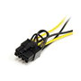 StarTech.com Cable Adaptador SATA a PCI Express 8 Pines - Alimentación Tarjeta Gráfica - Y-Kabel - 15 cm