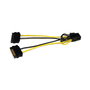 StarTech.com Cable Adaptador SATA a PCI Express 8 Pines - Alimentación Tarjeta Gráfica - Y-Kabel - 15 cm