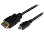 StarTech Cable HDMI 1m Micro HDMI Tipo-D a HDMI Tipo-A 4K UHD HDR HDADMM1M, Compatible con Smartphones, Tablets, Cámaras y Monitores