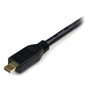 StarTech Cable HDMI 1m Micro HDMI Tipo-D a HDMI Tipo-A 4K UHD HDR HDADMM1M, Compatible con Smartphones, Tablets, Cámaras y Monitores