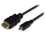 StarTech.com Cable HDMI de Micro HDMI a HDMI de alta velocidad, 0,5 m, Negro
