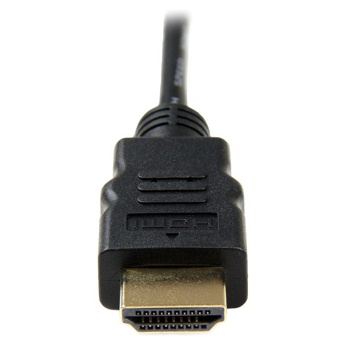 StarTech.com Cable Micro HDMI a HDMI con Ethernet - 0.5m/50cm - Alta Velocidad - 4K 30Hz - HDMI 1.4 - ARC - 3D - Negro