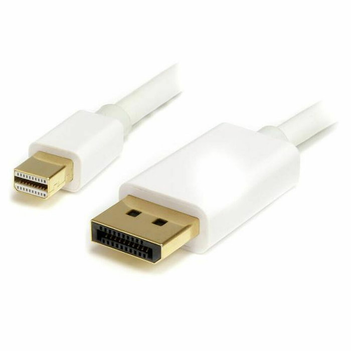 StarTech.com Cable Adaptador Mini DisplayPort a DisplayPort 1.2, 2m, Blanco, 4K UHD