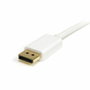 StarTech.com Cable Adaptador Mini DisplayPort a DisplayPort 1.2, 2m, Blanco, 4K UHD