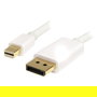 StarTech Cable Adaptador Mini DisplayPort a DisplayPort 1.2 M/M 2m Blanco - Soporta 4K UHD @ 120Hz, 3840x2400 Pixeles