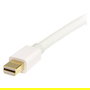 StarTech Cable Adaptador Mini DisplayPort a DisplayPort 1.2 M/M 2m Blanco - Soporta 4K UHD @ 120Hz, 3840x2400 Pixeles