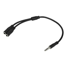 StarTech.com Adaptador Divisor de Audio 3.5mm Macho a 2x Hembra, Cable 20cm, Compatible con PC, Smartphone, Tablet