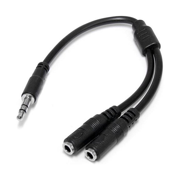 StarTech.com Adaptador Divisor de Auriculares Mini-Jack 3,5mm Macho a 2x Hembra StarTech.com Adaptador Divisor de Auriculares Mini-Jack 3,5mm Macho a 2x Hembra