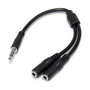 StarTech.com Adaptador Divisor de Auriculares Mini-Jack 3,5mm Macho a 2x Hembra