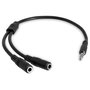 StarTech.com Adaptador Divisor de Auriculares Mini-Jack 3,5mm Macho a 2x Hembra