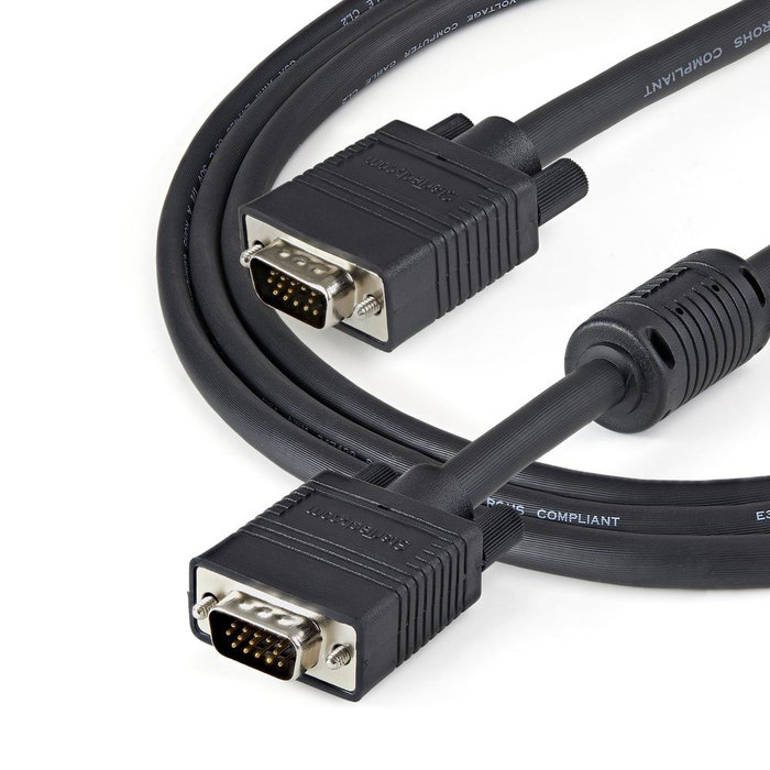 Startech Cable VGA Coaxial Alta Resolución MXTMMHQ3M 3m Macho a Macho Negro Startech Cable VGA Coaxial Alta Resolución MXTMMHQ3M 3m Macho a Macho Negro