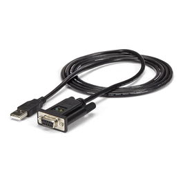 StarTech Adaptador USB a Null Modem RS232 DB9 Serial DCE con Cable FTDI, 1 Puerto