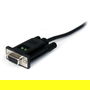 StarTech Adaptador USB a Null Modem RS232 DB9 Serial DCE con Cable FTDI, 1 Puerto