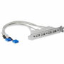 StarTech USBPLATE4 Bracket de 4 puertos USB 2.0 con conexión a placa base