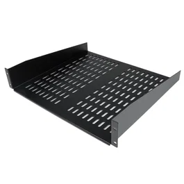Startech.com Estante Bandeja Ventilado Cantilever para Armario Rack Servidores 2U Profundidad Fija 22kg Acero Negro