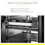 StarTech 2U 16in Universal Vented Rack Mount Cantilever Shelf - Fixed Server Rack Cabinet Shelf - 50lbs / 22kg