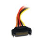StarTech Cable de extensión de alimentación SATA de 15 pines, 30 cm / 0.3 m, macho a hembra, derecho