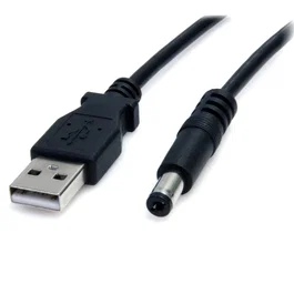 StarTech USB to 5.5mm Power Cable Type M Barrel 2m