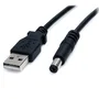 Startech Cable USB-A a conector DC coaxial tipo M 5,5mm 5V 2m Negro