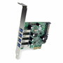 StarTech.com Tarjeta Adaptador PCI Express 4 Puertos USB 3.2 Gen 1 con UASP y Alimentación SATA PEXUSB3S4V