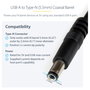 Startech Cable USB-A a Conector de Barril Tipo N de 1m Negro
