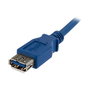 StarTech Cable de Extensión USB 3.2 Gen 1 SuperSpeed de 1 m, Macho a Hembra, Azul