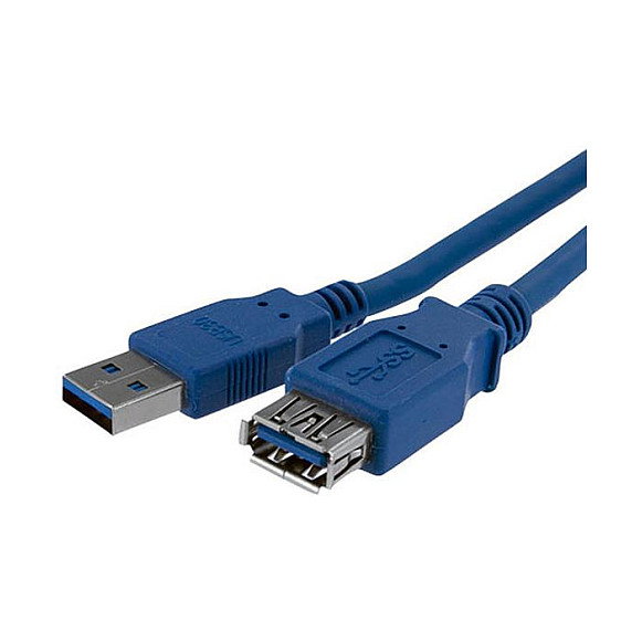 StarTech Cable de Extensión USB 3.2 Gen 1 SuperSpeed de 1 m, Macho a Hembra, Azul