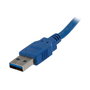 StarTech Cable de Extensión USB 3.2 Gen 1 SuperSpeed de 1 m, Macho a Hembra, Azul