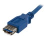 Startech.com Cable de Extensión USB 3.0 SuperSpeed 1 m USB A Macho a Hembra STUSB