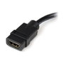 StarTech.com Adaptador de vídeo HDMI a DVI-D, 20 cm, Negro