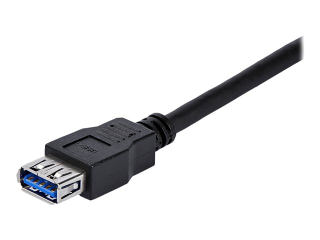 StarTech Cable Alargador Extensión USB 3.0 SuperSpeed 1 m Macho A Hembra Tipo A - Negro