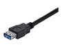 StarTech Cable Alargador Extensión USB 3.0 SuperSpeed 1 m Macho A Hembra Tipo A - Negro