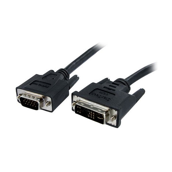 StarTech.com Cable de Monitor DVI-A a VGA de 2m, Negro