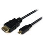 StarTech Cable Micro HDMI a HDMI de 3m con Ethernet, Negro