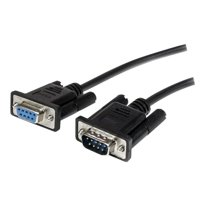 StarTech Cable de Extensión Serie RS232 DB9 Macho a Hembra 1 m / Cable Alargador RS-232 Directo Blindado Negro StarTech Cable de Extensión Serie RS232 DB9 Macho a Hembra 1 m / Cable Alargador RS-232 Directo Blindado Negro