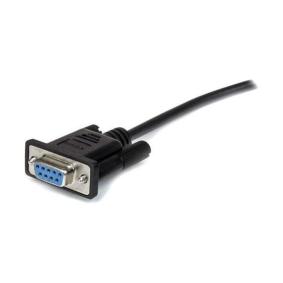 StarTech Cable Serie RS232 DB9 Macho a Hembra 3m Negro Straight Through