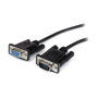 StarTech Cable Serie RS232 DB9 Macho a Hembra 3m Negro Straight Through