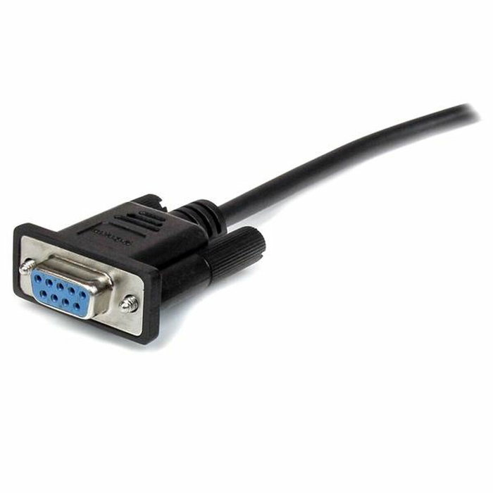 StarTech Cable de Extensión Serie RS232 DB9 Macho a Hembra 50 cm - Cable Alargador Blindado 28 AWG para Conexiones Estables