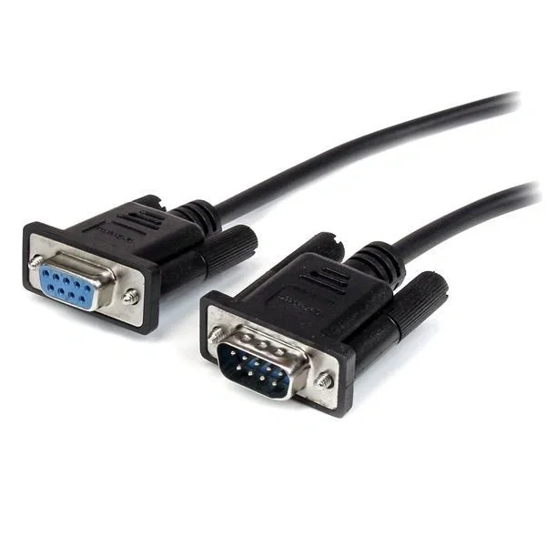 StarTech.com Cable de extensión directo RS232 serie serial DB9 macho a hembra, 50cm, negro StarTech.com Cable de extensión directo RS232 serie serial DB9 macho a hembra, 50cm, negro