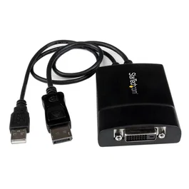 StarTech.com Adaptador de Video DisplayPort a DVI – Conversor DP++ Doble Enlace Activo, 0,37 m