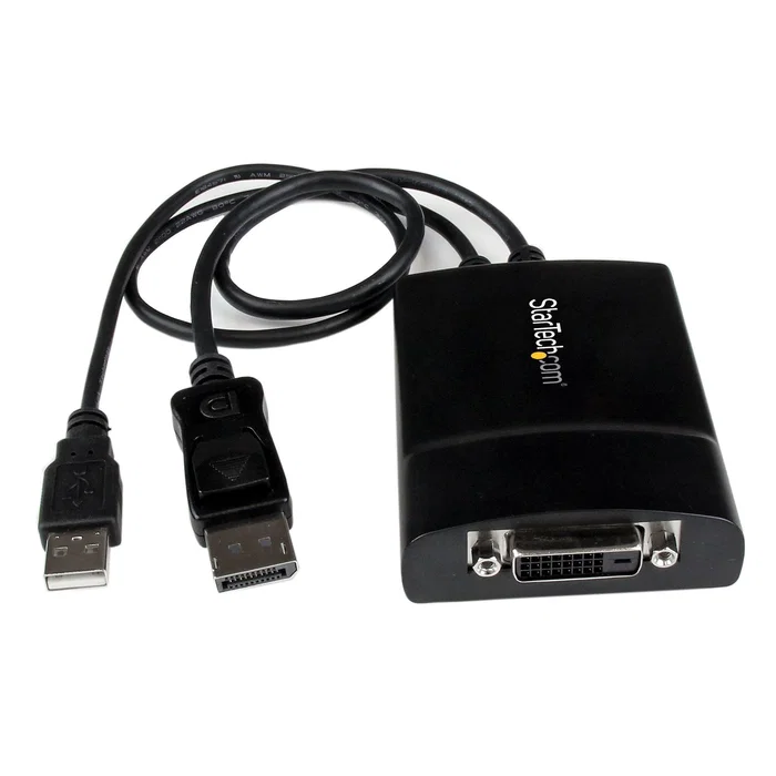 StarTech Adaptador de vídeo activo DisplayPort a DVI-D DP2DVID2, Negro StarTech Adaptador de vídeo activo DisplayPort a DVI-D DP2DVID2, Negro