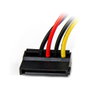 StarTech Adaptador Cable de Alimentación SATA a Molex 4 Pines - 6 Pulgadas (15 cm), Ángulo a la Izquierda