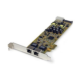 StarTech Tarjeta de Red PCI Express Dual Gigabit Ethernet PoE/PSE 2 Puertos RJ45 Interna para PC - Incluye Soporte Bajo Perfil