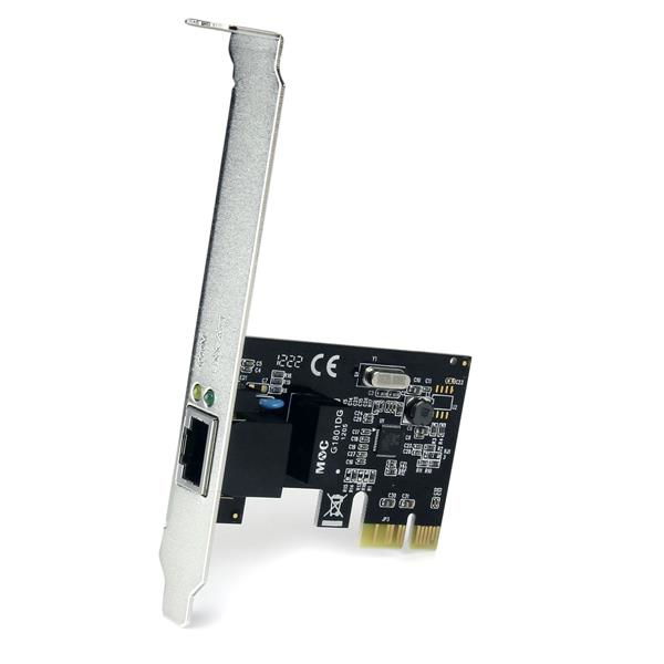 StarTech.com Tarjeta de Red PCI Express 1 Puertos Gigabit Ethernet PCIe x1, Perfil Bajo, Chipset Realtek RTL8111E, St1000Spex2, Compatible con Windows, Mac, Linux