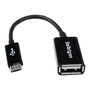 Cable Micro USB Startech UUSBOTG USB A Micro USB B Negro