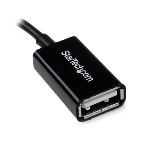 Startech Adaptador OTG Micro USB a USB A Hembra Negro Startech Adaptador OTG Micro USB a USB A Hembra Negro