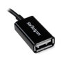 Startech Adaptador OTG Micro USB a USB A Hembra Negro