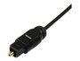 StarTech.com Cable Toslink Audio Digital Óptico SPDIF Delgado 4,6 m Negro THINTOS15