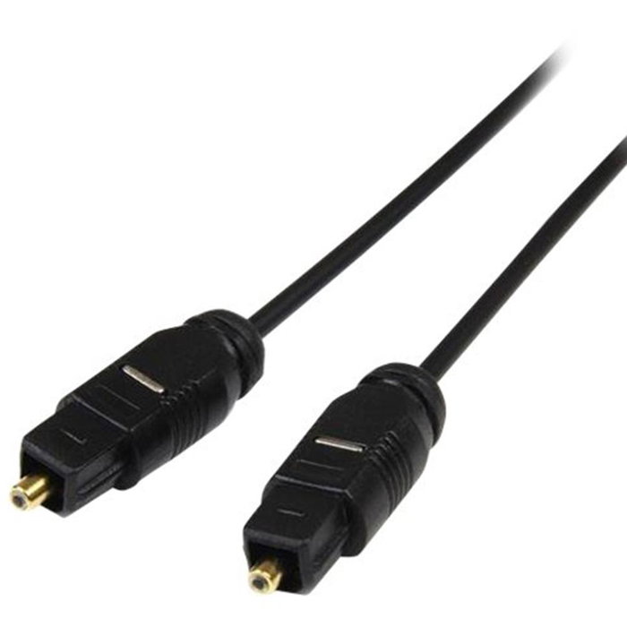 StarTech.com Cable Toslink Audio Digital Óptico SPDIF Delgado 4,6 m Negro THINTOS15